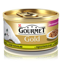 Консервы для кошек Gourmet Gold, с кроликом и печенью, 85 г12032395 Консервы для кошек Gourmet Gold, с кроликом и печенью, 85 г12032395Корм Gourmet Gold консервированный полнорационный для взрослых кошек, с кроликом и печенью. Рекомендации по кормлению: Для взрослой кошки среднего веса требуется 4 баночки корма Gourmet Gold в день. Кормление необходимо разделить минимум на два приема. Индивидуальные потребности животного могут отличаться, поэтому норма кормления должна быть скорректирована для поддержания оптимального веса вашей кошки. Для беременных и кормящих кошек - кормление без ограничений. Подавать корм комнатной температуры. Следите, чтобы у вашей кошки всегда была чистая, свежая питьевая вода. Условия хранения: Закрытую банку хранить в сухом прохладном месте. После открытия продукт хранить максимум 24 часа. Состав: мясо и субпродукты (из которых кролика 4%, печени 4%), экстракт растительного белка, злаки, рыба и продукты переработки рыбы, сахара, минеральные вещества. Добавки МЕ/кг: Витамины: А 1540, D3 240; мг/кг...