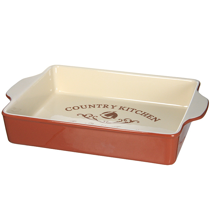 Блюдо для выпечки Terracotta Кухня в стиле Кантри TLY1709-CK-AL300196 Блюдо для выпечки Terracotta Кухня в стиле Кантри TLY1709-CK-AL300196Для всех любителей домашней выпечки это блюдо будет отличным выбором. Форма выполнена из жаропрочной керамики и покрыта высококачественной глазурью. Преимущества керамической посуды:отсутствие выделений химических примесей;равномерный нагрев;долгое сохранение температуры;сохранение витаминов и других ценных питательных веществ.Блюдо Кухня в стиле Кантри в шоколадно-сливочных тонах станет отличным подарком для ваших друзей и близких. Характеристики:Материал: керамика. Размер блюда (с ручками): 32,5 см х 22,5 см х 6 см. Размер блюда (без ручек): 27 см х 22,5 см. Размер упаковки: 33,5 см х 23,5 см х 7 см. Производитель: Италия. Изготовитель: Китай. Артикул: TLY1709-CK-AL.