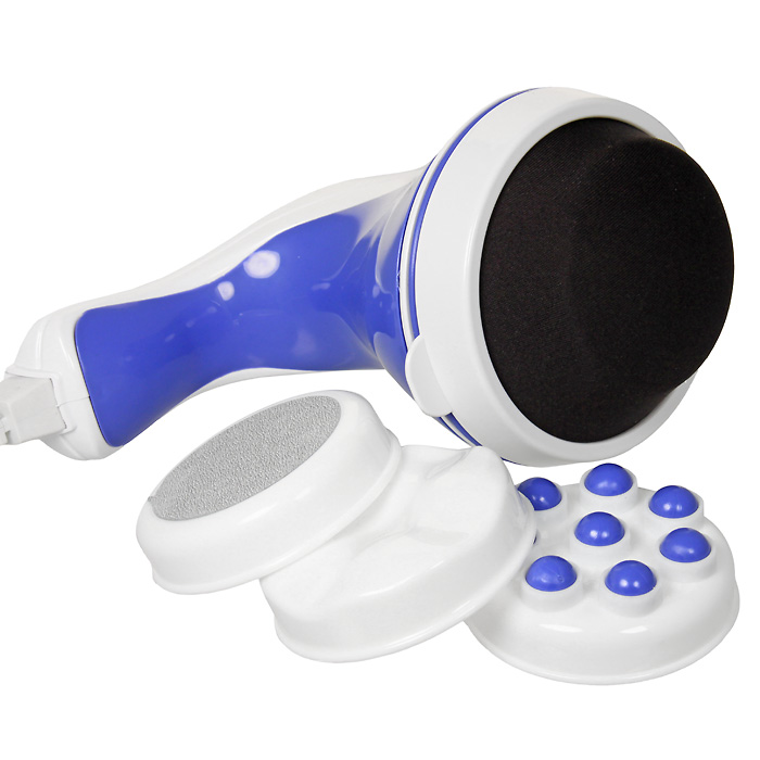 Массажер Relax Master4508 Массажер Relax Master4508Массажер Relax Master предназначен для снижения веса, тонизирования, отличной релаксации, избавив вас от целлюлита. Секрет Relax Master в уникальном дизайне с осью, отдаленной на 360 градусов от центра, частота вибраций которой более 2500 раз в минуту. Благодаря этому вибрации проникают глубоко внутрь кожи и жировые клетки уничтожаются. Уровень интенсивности массажа можно устанавливать от нежного до глубокого - по Вашему желанию. Массажное устройство - самый простой способ для упражнений и отдыха. Преимущества: Нарастающая регулировка скорости; Портативный и легкий; Удобная мягкая резиновая ручка; Придает мышцам тонус и снимает напряжение. Массажер имеет четыре насадки: Плоская насадка отлично подходит для массажа шеи, плеч и спины. Она благотворно снимает напряжение и усталость в мышцах. Волнистая насадка имеет четыре выступа, которые быстро удалят лишний жир! Если же Вы...