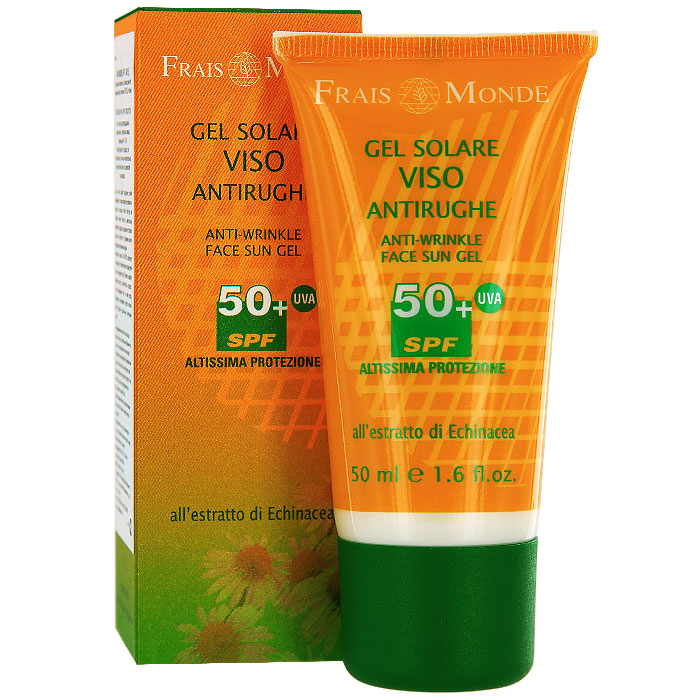 Гель для лица Frais Monde, предотвращающий старение кожи, SPF 50+, 50 мл72523WD Гель для лица Frais Monde, предотвращающий старение кожи, SPF 50+, 50 мл72523WDГель для лица Frais Monde создает ощущение полной защищенности, а также прекрасно увлажняет и освежает, благодаря легкой текстуре не оставляет жирного блеска и моментально впитывается. Благодаря содержанию экстракта эхинацеи, гель борется со старением кожи и предотвращает появление морщин. Комбинация фильтров UVA+UVB гарантирует полную защиту от неблагоприятного воздействия солнца и продлевает загар. Коллаген помогает сохранить упругость, эластичность и гладкость кожи. Использование геля во время загара предотвратит повреждение упругих волокон эффект старения, вызванный солнечными лучами. Способ применения: нанести гель на лицо до выхода на солнце, при длительном пребывании на солнце и после купания нанести лосьон повторно. Перед употреблением взбалтывать. Не предназначен для использования в солярии. Характеристики:Объем: 50 мл. Фактор защиты: 50+. Производитель: Италия.Итальянская компанияISMEG Srlпоявилась, благодаря принадлежащему ей термальному источнику, богатому серой. Компания придерживается традиции производства высококачественной продукции, ее миссия - обновлять производство, но сохранять естественные неповрежденные формулы. Компанию отличают глубокие исследования в области косметики и страсть к развитию природных ресурсов. Товар сертифицирован.