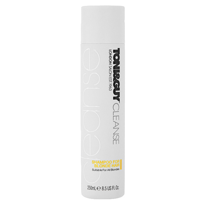 Toni&Guy Шампунь Cleanse. Сияние светлых волос, 250 мл50100025 Toni&Guy Шампунь Cleanse. Сияние светлых волос, 250 мл50100025Шампунь для волос Toni&Guy Cleanse. Сияние светлых волос мягко очищает, придает блеск и здоровый вид светлым волосам. Прекрасно подходит как для естественных, так и для окрашенных волос. Благодаря мягкой формуле шампунь подходит для ежедневного использования. Товар сертифицирован.
