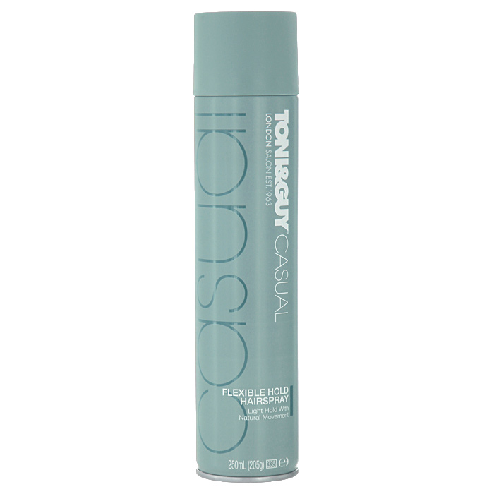 Спрей для волос TONI&GUY Casual. Легкая фиксация, 250 мл50100210 Спрей для волос TONI&GUY Casual. Легкая фиксация, 250 мл50100210Спрей для волос TONI&GUY Casual. Легкая фиксация обеспечивает подвижную фиксацию, придает ощущение легкости без склеивания на протяжении всего дня. Способ применения : распылите лак равномерно на высушенные феном и уложенные в прическу волосы или до укладки феном, чтобы надолго зафиксировать результат. Для придания дополнительного объема укладке используйте мусс для волос TONI&GUY Prep. Эффектный объем от корней . Сделайте свой стиль ярче и придайте завершенность своему образу, воспользовавшись средствами из стайлинговой коллекции TONI&GUY Casual. Характеристики: Объем: 250 мл. Производитель: Италия. Товар сертифицирован.