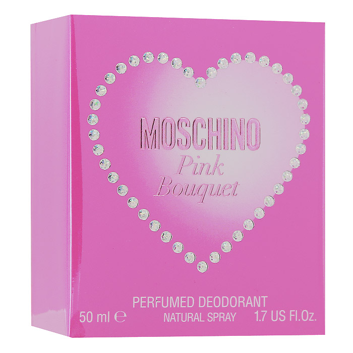 Moschino Pink Bouquet. Туалетная вода, 50 мл6L30 Moschino Pink Bouquet. Туалетная вода, 50 мл6L30Это яркий, ошеломляющий взрыв энергии. Фейерверк блеска и изобилия. Ароматные лепестки переплетены в сияющем букете вечной весны. Эликсир эйфории юности, свежести и соблазна, яркие и вдохновляющие мечты от которых кружится голова. Великолепный букет цветов, словно по волшебству, окрашивает мир и чувства в розовый. Этот аромат для женщин с ярким характером, ценящих удовольствие и веселье превыше всего. Верхняя нота: Бергамот, Ананасовый сорбет, Малина. Средняя нота: Жасмин, Розовый ландыш, Лепестки розы, Фиалка. Шлейф: Персик, Имбирный пряник, Cosmone* (*синтетический компонент с мягким ароматом амбры и мха). Фруктовый цветочный. Эликсир юности, свежести и соблазна. Великолепный букет цветов, словно по волшебству, окрашивает мир и чувства в розовый! Аромат для женщин с ярким характером, ценящих удовольствие и веселье превыше всего! Любвеобильное сердце, спонтанное, вечно юное и романтичное.