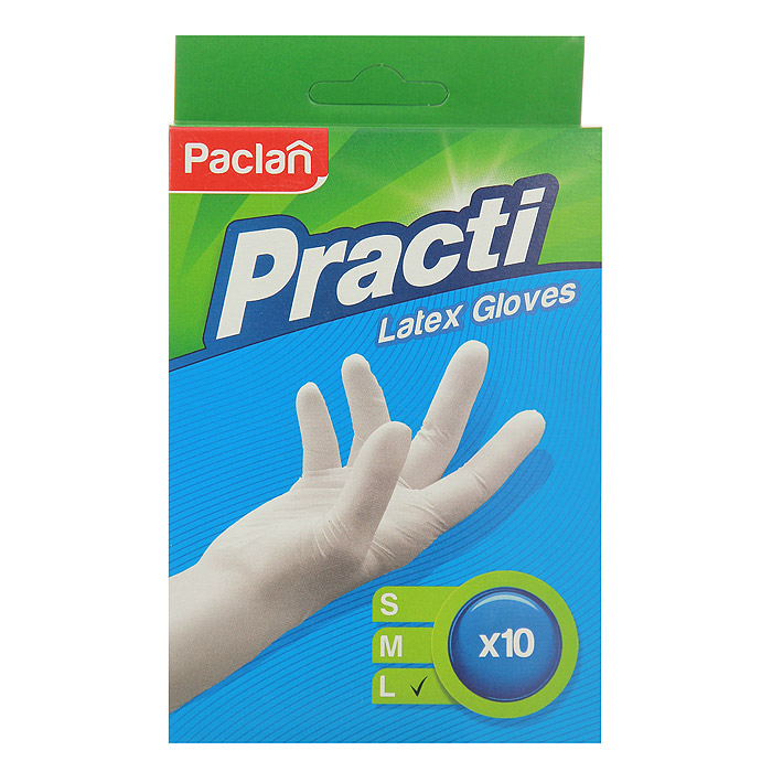 Перчатки хозяйственные Paclan, латексные, с тальком, 10 шт. Размер L135750 Перчатки хозяйственные Paclan, латексные, с тальком, 10 шт. Размер L135750Универсальные перчатки Paclan, выполненные из латекса, идеально подойдут для всех видов хозяйственных работ. Они не стерильны, имеют специальное напыление из кукурузного крахмала внутри. Латекс может вызывать аллергическую реакцию.