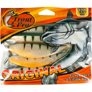 Риппер Trout Pro Original, длина 12 см, 5 шт. 3532403/1/12 Риппер Trout Pro Original, длина 12 см, 5 шт. 3532403/1/12Приманка предназначена для джиговой ловли хищной рыбы: окуня, судака, щуки. Специальная пластина придает приманке колебательные движения, усиливая ее сходство с живой рыбкой. Характеристики:Длина: 12 см. Цвет тела:142 (зеленый, перламутровый с полосками). Материал: эластичный полимер. Размер упаковки: 16,5 см х 14 см х 1,2 см. Производитель: Китай. Артикул: 35324.