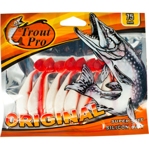 Риппер Trout Pro Original, длина 7,5 см, 10 шт. 3528735287 Риппер Trout Pro Original, длина 7,5 см, 10 шт. 3528735287Приманка предназначена для джиговой ловли хищной рыбы: окуня, судака, щуки. Специальная пластина придает приманке колебательные движения, усиливая ее сходство с живой рыбкой. Характеристики: Длина: 7,5 см. Цвет тела: 149 (белый с красной спиной). Материал: эластичный полимер. Размер упаковки: 16,8 см х 14 см х 0,7 см. Производитель: Китай. Артикул: 35287.