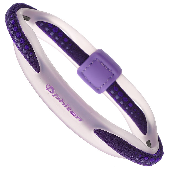 Браслет на руку Phiten Rakuwa Bracelet X50 Hybrid, цвет: фиолетовый, 17 смTG497125 Браслет на руку Phiten Rakuwa Bracelet X50 Hybrid, цвет: фиолетовый, 17 смTG497125Браслет на руку Phiten Rakuwa Bracelet X50 Hybrid представляет собой комбинацию текстильных и силиконовых элементов, которые гармонично сочетаются в его современном дизайне. Жизнерадостная расцветка придется по вкусу всем, кто любит спортивный стиль и активный образ жизни. Модель содержит AquaTitan. Браслет способствует улучшению циркуляции крови в организме, уменьшению усталости, а также расслаблению и восстановлению сил. Характеристики: Материал: 100% нейлон, акватитан, 100% силикон, титан-силика. Обхват браслета: 17 см. Ширина браслета: 0,6 см. Цвет: фиолетовый. Размер упаковки: 6 см x 15 см x 2,5 см. Изготовитель: Япония. Артикул: TG497125.