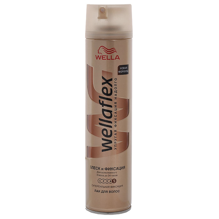 Wellaflex Лак для волос Блеск и фиксация, суперсильная фиксация, 250 млWF-81145215 Wellaflex Лак для волос Блеск и фиксация, суперсильная фиксация, 250 млWF-81145215Лак для волос Wellaflex Блеск и фиксация для естественного блеска до 24-х часов. Лак благодаря микрораспылению равномерно распределяется и глубоко проникает в прическу, придавая ей 3 признака естественной, упругой укладки: Не склеивает волосы; Еще больше упругости для свободы движения волос; Длительная фиксация до 24-х часов. Характеристики: Объем: 250 мл. Производитель: Германия. Товар сертифицирован.