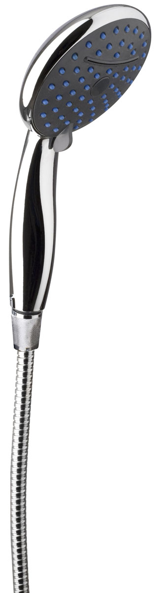 Ручной душ Duschy Spa Shower, цвет: хром, 3 режима489-90 Ручной душ Duschy Spa Shower, цвет: хром, 3 режима489-90Ручной 3-режимный антикоррозийный душ Duschy Spa Shower с массажной функцией выполнен из латуни и пластика. Имеет систему защиты и очистки от известковых отложений. Подходит ко всем душевым шлангам.