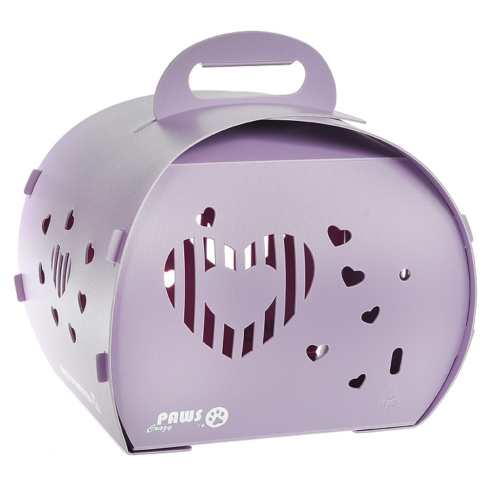 Переноска для животных Crazy Paws ECO-V3 Pumpkin, цвет: фиолетовый. Размер LargeDPETCO35-VT Переноска для животных Crazy Paws ECO-V3 Pumpkin, цвет: фиолетовый. Размер LargeDPETCO35-VTПереноска Crazy Paws ECO-V3 Pumpkin фиолетового цвета прекрасно подойдет для животных весом до 4 кг: котят, щенков, грызунов, ящериц, черепах, змей, кроликов, морских свинок. Она удобна при хранении, толщиной 0,5 см в сложенном виде, она не займет много места в вашем шкафу. Переноска выполнена из запатентованного экологически чистого вспененного пластика, отличающегося прочностью, отсутствием запаха и безопасностью для животных и их владельцев. Со всех сторон имеются вентиляционные отверстия, выполненные в виде сердечек. Переноски Crazy Paws серии ECO Carrier - это новая яркая ультрамодная линейка складных переносок из легкого запатентованного перерабатываемого пено-пластика. С продукцией Crazy Paws вы всегда будете в центре внимания окружающих. Вся продукция этой компании вызывает восхищение продуманным функционалом изделий, гениальными решениями и стильным необычным дизайном. В комплекте имеется 5 креплений, благодаря которым переноску очень легко собрать, следуя...