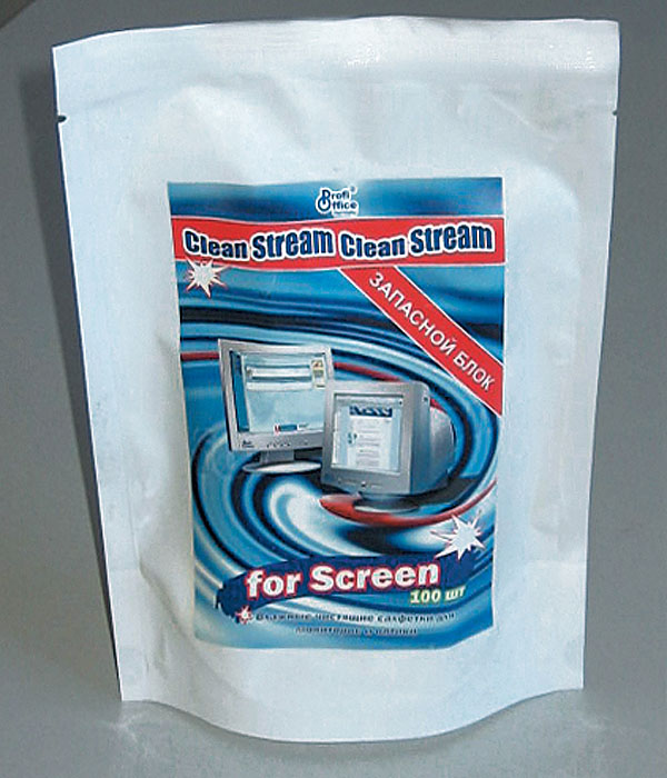 Влажные салфетки для экрана ProfiOffice Clean-Stream: for Screen, 100 шт19803 Влажные салфетки для экрана ProfiOffice Clean-Stream: for Screen, 100 шт19803Влажные салфетки для экрана ProfiOffice Clean-Stream предназначены для эффективного удаления пыли и грязи с экрана мониторов, экранных фильтров, ноутбуков, зеркальных и других поверхностей из стекла. Устраняют статическое электричество. Освежают и дезинфицируют обрабатываемую поверхность. Характеристики: Состав: салфетка из нетканого материала на основе вискозы и полиэфиров. Размер упаковки: 21 см х 12 см х 4 см. Количество салфеток: 100 шт. Изготовитель: Россия. Артикул: 19803.