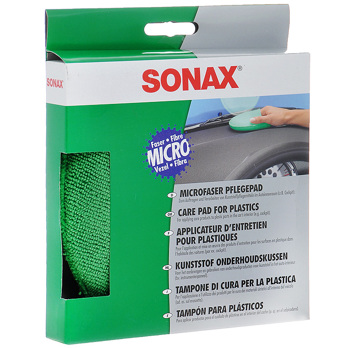 Аппликатор Sonax, цвет: зеленый, для пластикаRC-100BWC Аппликатор Sonax, цвет: зеленый, для пластикаRC-100BWCАппликатор Sonax, изготовленный из микрофибры зеленого цвета, применяется для равномерного нанесения средств на пластиковые детали. Может использоваться для нанесения полиролей восков и продуктов для обработки приборной панели. Проникает в самые труднодоступные места. Характеристики:Материал: микрофибра. Цвет: зеленый. Диаметр аппликатора: 15,5 см. Ширина аппликатора: 3 см. Размер упаковки: 16 см х 3 см х 16 см. Артикул: 417200.