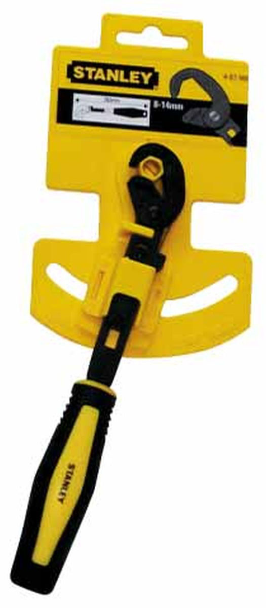Быстрозажимной гаечный ключ Stanley, 17-24 мм4-87-990 Быстрозажимной гаечный ключ Stanley, 17-24 мм4-87-990Быстрозажимной гаечный ключ Stanley - это ключ с эффектом храповика с быстрой регулировкой. Самонастраивающаяся конструкция устраняет необходимость снимать ключ с крепежного элемента при его вращении. Выпуклый профиль губок предотвращает повреждение гайки. Характеристики: Материал: пластик, металл, резина. Длина ключа: 27 см. Диаметр гаек: 17-24 мм. Размеры упаковки: 33 см х 12 см х 3 см.