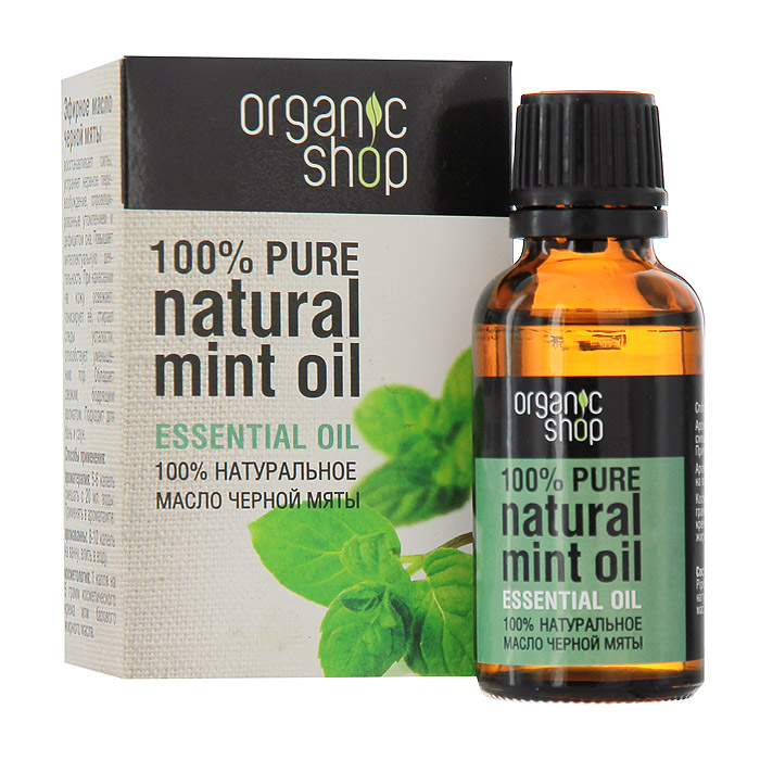 Organic Shop Эфирное масло черной мяты, 30 мл0861-11881 Organic Shop Эфирное масло черной мяты, 30 мл0861-11881100% натуральное эфирное масло черной мяты Organic Shop восстанавливает силы, устраняет нервное перевозбуждение, спровоцированное утомлением и дефицитом сна, повышает интеллектуальную деятельность. При нанесении на кожу освежает и тонизирует ее, стирает следы усталости. Обладает свежим бодрящим ароматом. Подходит для бань и саун. Использование: Ароматерапия: 5-6 капель смешать с 20 мл. воды, применять в аромалампе. Аромаванны: 8-10 капель добавить в ванну, принимать 15-20 минут. Косметология: 1 капля масла на 5 грамм косметического крема или базового жирного масла.