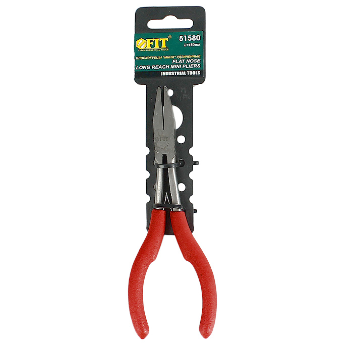 Плоскогубцы удлиненные Fit мини, 16 см51580 Плоскогубцы удлиненные Fit мини, 16 см51580Плоскогубцы Fit удлиненные мини. Режущая часть выполнена из полированной усиленной инструментальной стали. Имеют механизм саморазжатия и маленькие габариты, благодаря чему ими удобно работать в местах с ограниченным пространством. Характеристики: Материал: сталь, пластик, резина. Размер ручки: 8 см х 5 см х 1 см. Размер плоскогубцев: 16 см х 5 см х 1 см. Размер упаковки: 21 см х 5 см х 1 см.