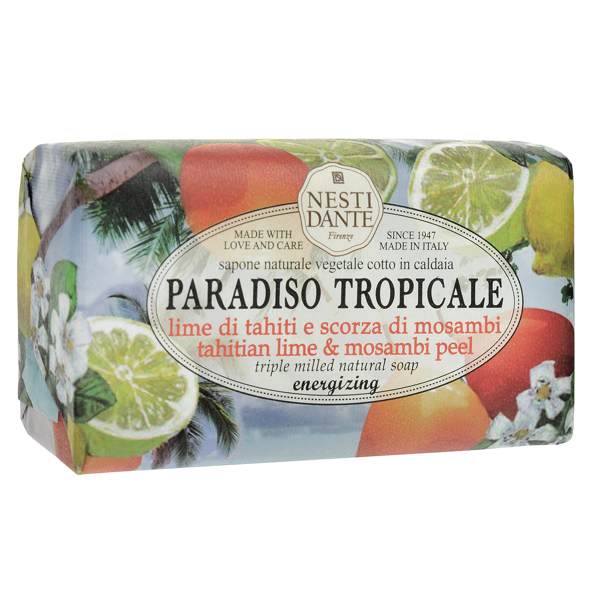Nesti Dante Мыло Tahitian Lime & Mosambi Peel, 250 гSatin Hair 7 BR730MN Nesti Dante Мыло Tahitian Lime & Mosambi Peel, 250 гSatin Hair 7 BR730MNМыло Nesti Dante Tahitian Lime & Mosambi Peel - свежий и прохладный ароматический этюд мыла придаст заряд энергии и сил на весь день. Характеристики:Вес: 250 г. Артикул: 1331106. Производитель: Италия. Товар сертифицирован.
