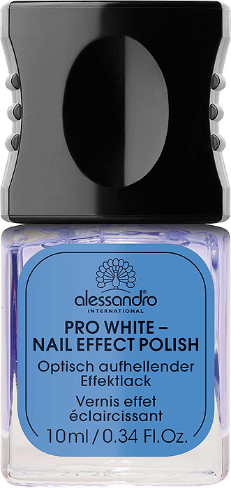 Alessandro Отбеливающий лак для ногтей Pro White - Nail Effect Polish, 10 мл03-017 Alessandro Отбеливающий лак для ногтей Pro White - Nail Effect Polish, 10 мл03-017Благодаря специальным пигментам отбеливающий лак Alessandro Pro White - Nail Effect Polish осветляет ногти и придает им блеск. Лак используется как самостоятельное средство или как основа.