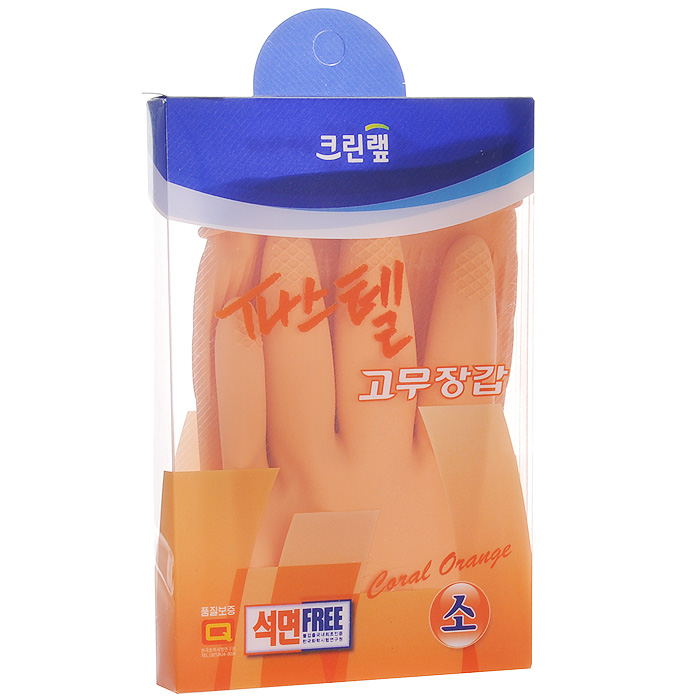 Перчатки хозяйственные Clean Wrap Latex Glove, цвет: оранжевый. Размер S46974 Перчатки хозяйственные Clean Wrap Latex Glove, цвет: оранжевый. Размер S46974Хозяйственные перчатки Clean Wrap Latex Glove предохраняют кожу рук от загрязнения и влаги, они идеально подходят для стирки, уборки и прочих работ по хозяйству (в доме, на кухне, в саду). Метод двойного покрытия делает перчатки более гигиеничными и удобными. Защищает руки благодаря специальному защитному компоненту на внутренней поверхности перчаток. При изготовлении перчаток используется 100% натуральный латекс, который сохраняет мягкость и прочность при использовании, как в горячей, так и в холодной воде, и зимой при низких температурах. Эргономичный дизайн позволяет перчаткам удобно прилегать к рукам, создавая удобство в использовании и не натирая кожу. Обеспечивают комфорт рукам, благодаря контролирующему влажность покрытию. Превосходные водоотталкивающие и быстросохнущие свойства позволяют перчаткам хорошо держаться на руках и легко сниматься даже в намоченном состоянии. Поверхность пальцев и ладони рифленая.