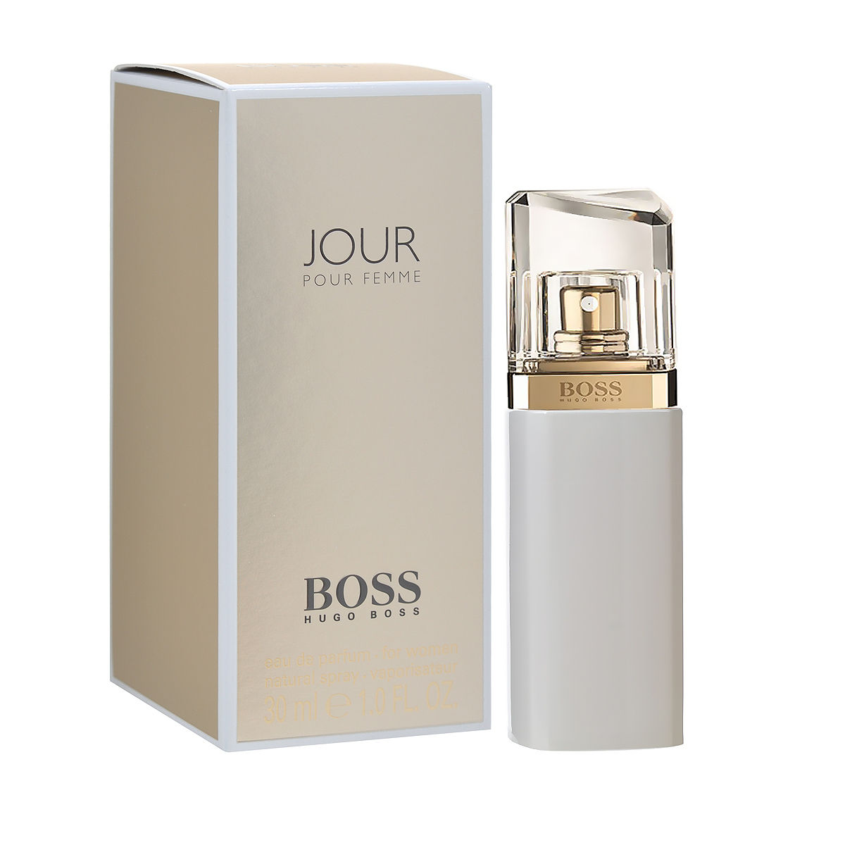 Hugo Boss Парфюмерная вода Jour Pour Femme, женская, 30 мл0737052684390 Hugo Boss Парфюмерная вода Jour Pour Femme, женская, 30 мл0737052684390Hugo Boss Boss Jour Pour Femme принадлежит семействам цветочных ароматов и характеризуется разносторонним умеренным звучанием. Букет парфюмерной композиции строится вокруг насыщенных аккордов белых цветов, которые дополняются выразительными акцентами других различных цветочных нот, умеренными цитрусовыми ароматами, а также легкими кожаными аккордами и тонкими янтарными акцентами. Верхняя нота: Агатосма, Цветок грейпфрута, Лаймовый аккорд. Средняя нота: Жимолость, Ландыш, Фрезия. Шлейф: Сливочный янтарь, Белая береза, Фиалковый корень. Фрезия - главная героиня аромата. Создаёт головокружительный вихрь свежести нового утра. Дневной и вечерний аромат.