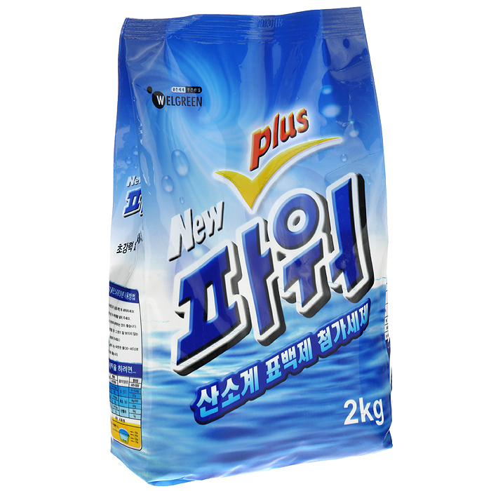Стиральный порошок Welgreen New Power Plus, с тотолазой, 2 кг301020 Стиральный порошок Welgreen New Power Plus, с тотолазой, 2 кг301020Стиральный порошок Welgreen New Power Plus подходит для всех типов ткани, кроме шерсти и шелка. Содержит комплекс ферментов Тотолазу (протеаза, липаза, амилаза, целлюлаза), которые удаляют разные виды загрязнений, в том числе белки и жиры. Превосходно стирает и отбеливает в холодной воде. Содержит кислородный и оптический отбеливатель для эффективного и бережного отбеливания цветных и белых тканей с эффектом кипячения. Мало пенится, что позволяет экономить воду и время при полоскании. Содержит кондиционер для белья. В 4-6 раз экономичнее обычных стиральных порошков. Подходит для всех типов стиральных машин и ручной стирки.