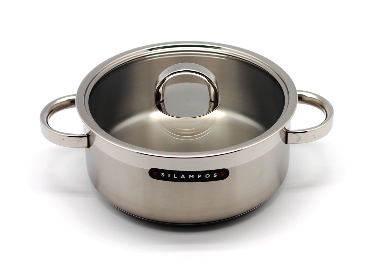 Кастрюля Silampos Атлантико с крышкой, 3,4 л632125V51022 Кастрюля Silampos Атлантико с крышкой, 3,4 л632125V51022632125V51022 Кастрюля 3,4л (22см) АТЛАНТИКО Характеристики: Материал: сталь. Размер: 260*240*120мм. Артикул: 632125V51022.