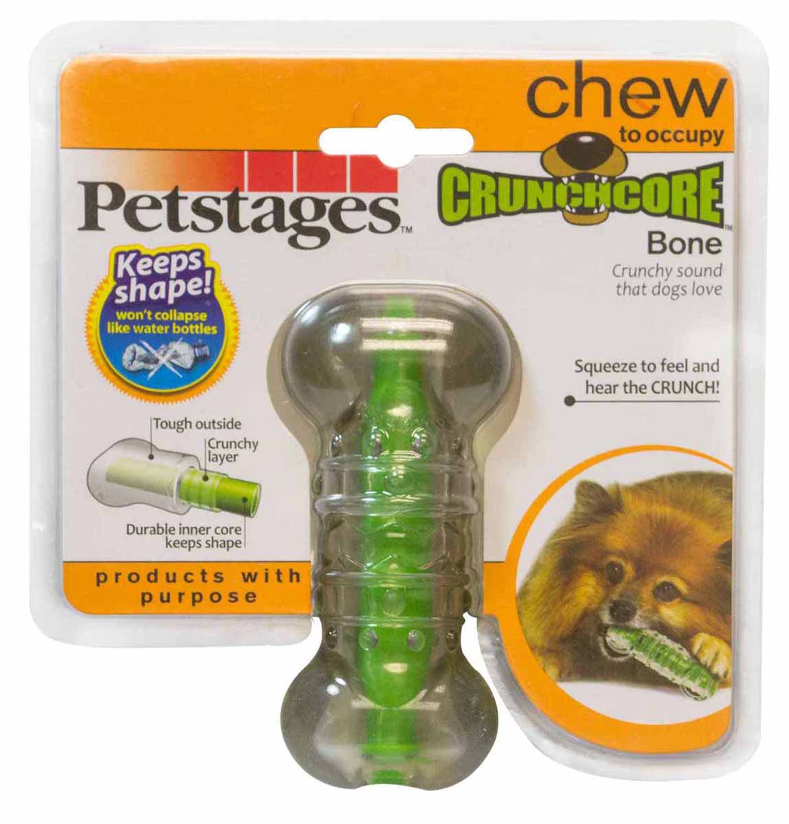 Игрушка для собак Petstages Хрустящая косточка, длина 11 см. 264YEX264YEX Игрушка для собак Petstages Хрустящая косточка, длина 11 см. 264YEX264YEXИгрушка для собак Petstages Хрустящая косточка предназначена для собак мелких пород. Выполнена из прочной и гибкой синтетической резины. Внутри игрушки имеется сердечник, выполненный из резины и пластика. Пластик издает хрустящий звук в процессе игры, что привлекает собак. Длина игрушки: 11 см. Товар сертифицирован.