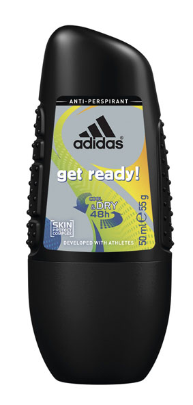 Adidas Дезодорант шариковый Get Ready! Cool & Dry, мужской, 50 мл34000936865 Adidas Дезодорант шариковый Get Ready! Cool & Dry, мужской, 50 мл34000936865Шариковый дезодорант-антиперспирант Adidas Get Ready! Cool & Dry для него - это надежная защита надолго! Его уникальная формула разработана при участии спортсменов. Обеспечивает ощущение моментальной свежести и помогает сохранить кожу сухой в течение 48 часов. Не содержит спирт. Быстро сохнет. Минимизирует появление белых пятен на коже и одежде. Характеристики: Объем: 50 мл. Товар сертифицирован.