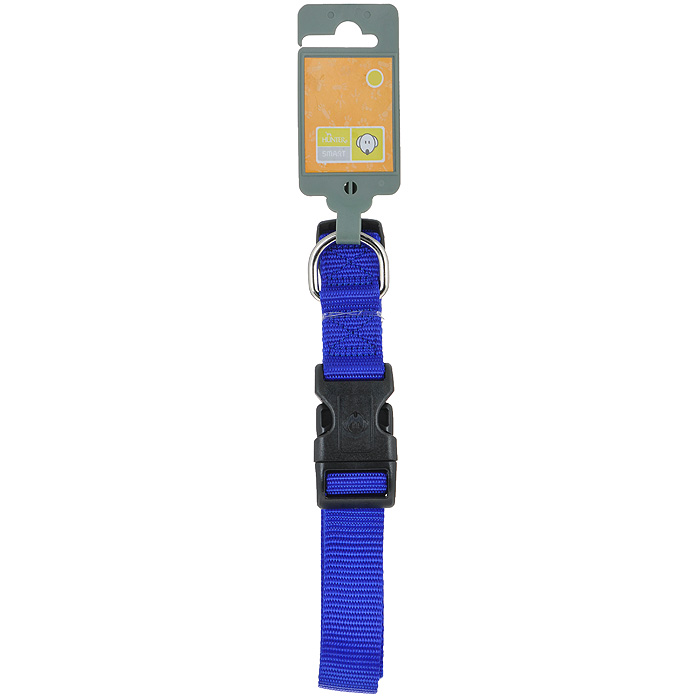 Ошейник для собак Hunter Smart Ecco L, цвет: синий91637 Ошейник для собак Hunter Smart Ecco L, цвет: синий91637Ошейник для собак Hunter Smart Ecco предназначен для собак крупных пород. Ошейник изготовлен из нейлона. Пластиковый бегунок позволяет регулировать и фиксировать ошейник. Изделие оснащено хромированным металлическим кольцом для поводка. Обхват шеи: 41 см - 65 см. Ширина ошейника: 2,5 см.