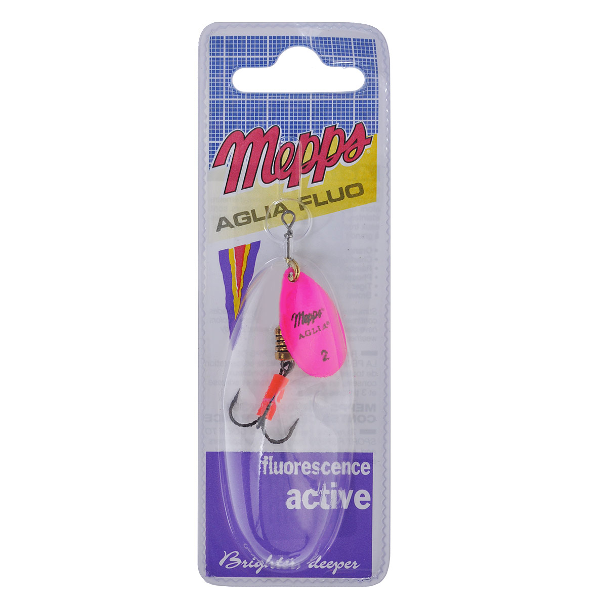 Блесна Mepps Aglia Fluo Rose, вращающаяся, №25780 Блесна Mepps Aglia Fluo Rose, вращающаяся, №25780Вращающаяся блесна Mepps Aglia Fluo Rose выполнена в виде лепестка розового матового окраса, дающего преимущество при ловле рыбы в темное время суток, на большой глубине и в мутной воде. Такая блесна отлично видна даже при освещении ультрафиолетовыми лучами, доходящими до самых больших глубин. Стимулированная ультрафиолетом, она продолжает еще долго светиться.
