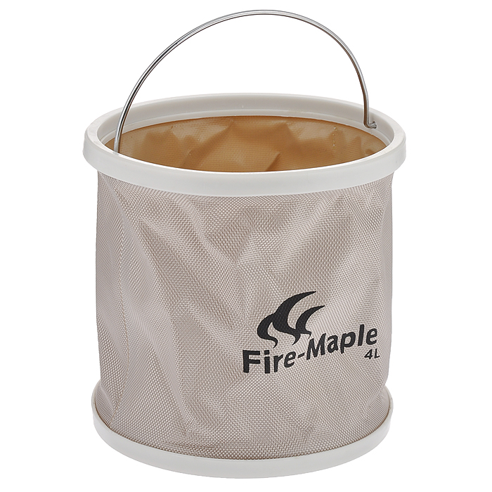 Ведро складное Fire-Maple, с чехлом, 4 лFMB-904 Ведро складное Fire-Maple, с чехлом, 4 лFMB-904Складное ведро Fire-Maple изготовлено из прочного водонепроницаемого материала оксфорд с герметичными швами. Оно не займет много места в сложенном состоянии и идеально подойдет не только в походе, но и при решении множества хозяйственных задач. Такое ведро идеально для кемпинга, охоты, рыбалки, отдыха на воде, садоводства, мытья машины и много другого. В комплект входит удобный чехол с петелькой на пластиковой застежке-молнии.