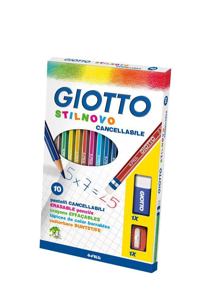 Цветные карандаши Giotto Stilnovo Cancellabile с ластиком и точилкой, 10 цветов256800 Цветные карандаши Giotto Stilnovo Cancellabile с ластиком и точилкой, 10 цветов256800От производителя Цветные карандаши Glotto Stilnovo непременно, понравятся вашему юному художнику. Набор включает в себя 12 ярких насыщенных цветных карандаша гексагональной формы с серебряным нанесением по ребру грани. Идеально подходят для школы. Карандаши изготовлены из сертифицированного дерева, экологически чистые, имеют прочный неломающийся грифель, не требующий сильного нажатия и легко затачиваются. Корпус карандаша оснащен индивидуальным ластиком. В набор входит дополнительный ластик и точилка. Порадуйте своего ребенка таким восхитительным подарком! Цветные карандаши Glotto Stilnovo непременно, понравятся вашему юному художнику. Набор включает в себя 12 ярких насыщенных цветных карандаша гексагональной формы с серебряным нанесением по ребру грани. Идеально подходят для школы. Карандаши изготовлены из сертифицированного дерева, экологически чистые, имеют прочный неломающийся грифель, не требующий сильного нажатия и легко затачиваются. Корпус...