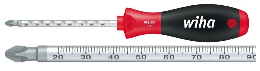 Отвертка SoftFinish PZ2x100 Laserskala Wiha 3539935399 Отвертка SoftFinish PZ2x100 Laserskala Wiha 3539935399Отвертка Wiha SoftFinish Laserskala имеет круглое жало с нанесенной лазером миллиметровой шкалой. Жало выполнено из высококачественной хром-ванадий-молибденовой стали полной закалки с матовым хромированием. Наконечник Wiha ChromTop гарантирует максимальное соответствие размерности. Эргономичная многокомпонентная рукоятка Wiha SoftFinish с защитой от скатывания. Особенно подходит для сухой и обычной среды. Надежно нанесенная на жало лазером, контрастная миллиметровая шкала для определения глубинных, внутренних, наружных и ступенчатых размеров. Общая длина отвертки: 22 см. Длина жала: 10 см. Размер ручки: 12 см х 3 см х 3 см.