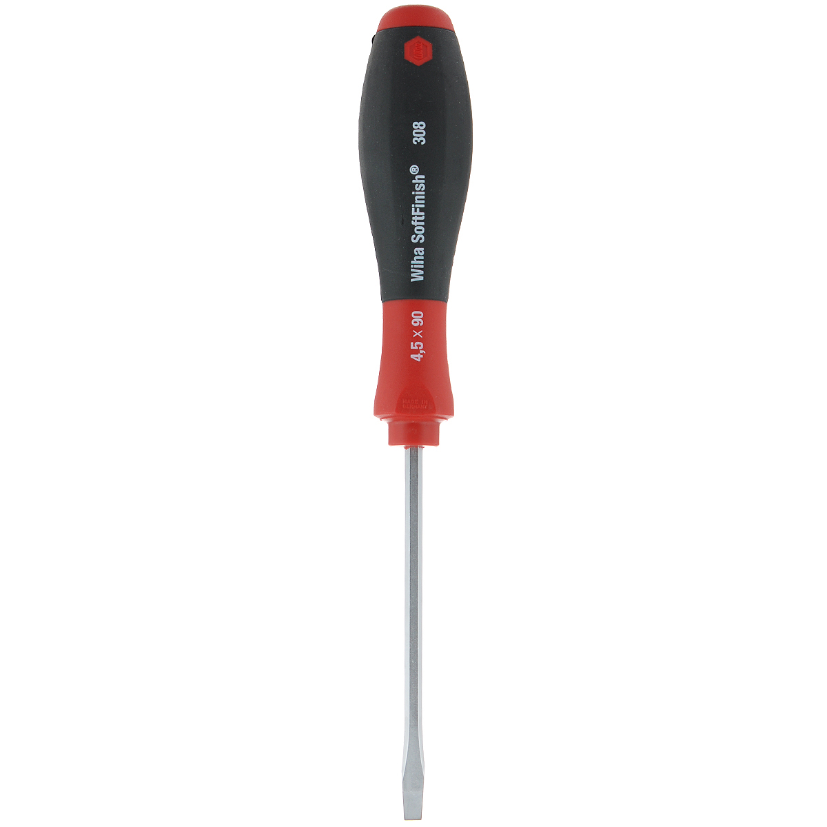 Отвертка SoftFinish под ключ шлиц 4,5x90 Wiha 0073200732 Отвертка SoftFinish под ключ шлиц 4,5x90 Wiha 0073200732Шлицевая отвертка Wiha SoftFinish. Круглое жало выполнено из высококачественной хром-ванадий-молибденовой стали полной закалки, матовое хромирование. Наконечник Wiha ChromTop гарантирует максимальное соответствие размерности. Эргономичная многокомпонентная рукоятка Wiha SoftFinish с защитой от скатывания. Особенно подходит для сухой и обычной среды. Общая длина отвертки: 20 см. Длина жала: 9 см. Размер ручки: 11 см х 2,5 см х 2,5 см.