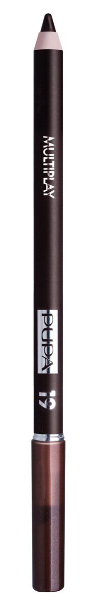 PUPA Карандаш для век с аппликатором Multiplay Eye Pencil, тон 19 тёмно-земляной , 1.2 г244019 PUPA Карандаш для век с аппликатором Multiplay Eye Pencil, тон 19 тёмно-земляной , 1.2 г244019Pupa Multiplay - карандаш для глаз 3 в 1. Сочетает в себе эффект карандаша для глаз для интенсивного цвета, эффект подводки и эффект теней для век. В состав карандаша входит масло жожоба, витамин Е и масло семени хлопчатника для защитного и успокоительного эффекта. Исключительная кремообразная текстура и латексный аппликатор обеспечивают легкое и безупречное нанесение. Характеристики: Вес: 1,2 г. Тон: №19. Производитель: Италия. Артикул: 244019. Товар сертифицирован. Pupa - итальянский бренд, принадлежащий компании Micys. Компания была основана в 1970-х годах в Милане и стала любимым детищем семьи Гатти. Pupa - это декоративная косметика для тех, кто готов экспериментировать, создавать новые образы и менять свой стиль в поисках новых проявлений своей индивидуальности. Яркие цвета Pupa воплощают в себе особенное видение красоты как многогранного сочетания чувственности и...