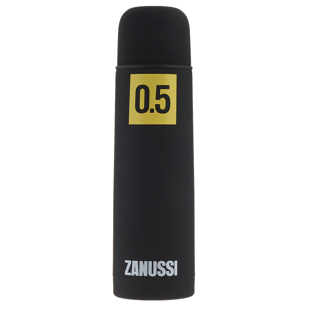 Термос Zanussi, цвет: черный, 500 млZVF21221DF Термос Zanussi, цвет: черный, 500 млZVF21221DFТермос с узким горлом Zanussi, изготовленный из высококачественной нержавеющей стали 18/10, является простым в использовании, экономичным и многофункциональным. Корпус изделия оснащен резиновым покрытием, благодаря чему термос практически невозможно разбить, он защищен от сколов. Термос с двухстеночной вакуумной изоляцией, предназначенный для хранения горячих и холодных напитков (чая, кофе), сохраняет их до 12 часов горячими и холодными в течении 24 часов. Изделие укомплектовано пробкой с кнопкой. Такая пробка удобна в использовании и позволяет, не отвинчивая ее, наливать напитки после простого нажатия. Изделие также оснащено крышкой-чашкой. Легкий и прочный термос Zanussi сохранит ваши напитки горячими или холодными надолго.