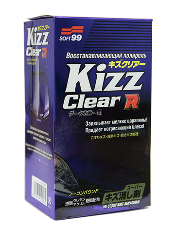 Полироль для кузова Soft99 Kizz Clear R D, восстанавливающий, для темных автомобилей, 270 мл10556/10156 Полироль для кузова Soft99 Kizz Clear R D, восстанавливающий, для темных автомобилей, 270 мл10556/10156Soft99 Kizz Clear R D - это средство, избавляющее от царапин. Прозрачная смола заделывает царапины и придает блеск. Защищает корпус от вредного воздействия ультрафиолетовых лучей, кислотных осадков и выгорания. Водоотталкивающий эффект! Машина заблестит как новая. Поверхность приобретет зеркальный блеск. Не содержит абразива. Прилагается специальная мелкопузырьковая губка, делающая процесс нанесения полировки легким и приятным. Разделите губку на две части. Если одна половина губки испачкалась, воспользуйтесь второй. Губку можно мыть водой и после сушки использовать повторно. Эффект от применения Soft99 Kizz Clear R D на 150% выше, чем эффект от применения других аналогичных средств.