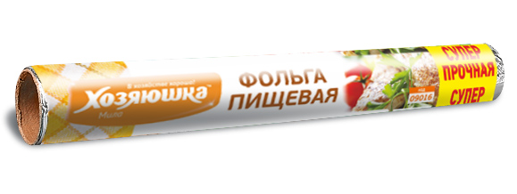 Фольга пищевая Хозяюшка Мила, суперпрочная, 10 м х 30 см09016 Фольга пищевая Хозяюшка Мила, суперпрочная, 10 м х 30 см09016Фольга пищевая Хозяюшка Мила применяется для хранения и запекания продуктов. Прекрасно сохраняет полезные свойства продуктов, позволяет длительно хранить продукты питания. При запекании предотвращает разбрызгивание сока и жира, делает блюда сочными, аппетитными и полезными.