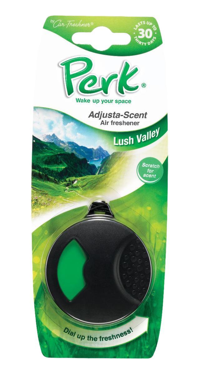 Ароматизатор подвесной с дозатором Perk Долина (Lush Valley)CTK-52107-24 Ароматизатор подвесной с дозатором Perk Долина (Lush Valley)CTK-52107-24Подвесной ароматизатор Perk с дозатором уникален по эффективности действия, насыщенности и стойкости запаха. Подходит для использования в салоне автомобиля, а также в помещениях.