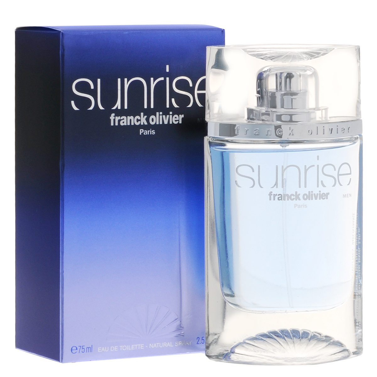 Franck Olivier Туалетная вода Sunrise, мужская, 75 мл45535 Franck Olivier Туалетная вода Sunrise, мужская, 75 мл45535Аромат Sunrise от Franck Olivier создан для мужчины, который всегда достигает своих целей, стремится открывать что-то новое, не боится романтических чувств и везде находит приключения. Классификация аромата : древесный. Пирамида аромата : Верхние ноты: бергамот, мирт, лаванда. Ноты сердца: листья фиалки, шалфей мускатный, жасмин. Ноты шлейфа: амбра, бобы тонка, сандаловое дерево. Ключевые слова Радостный, яркий, экстремальный! Туалетная вода - один из самых популярных видов парфюмерной продукции. Туалетная вода содержит 4-10% парфюмерного экстракта. Главные достоинства данного типа продукции заключаются в доступной цене, разнообразии форматов (как правило, 30, 50, 75, 100 мл), удобстве использования (чаще всего - спрей). Идеальна для дневного использования. Товар сертифицирован.