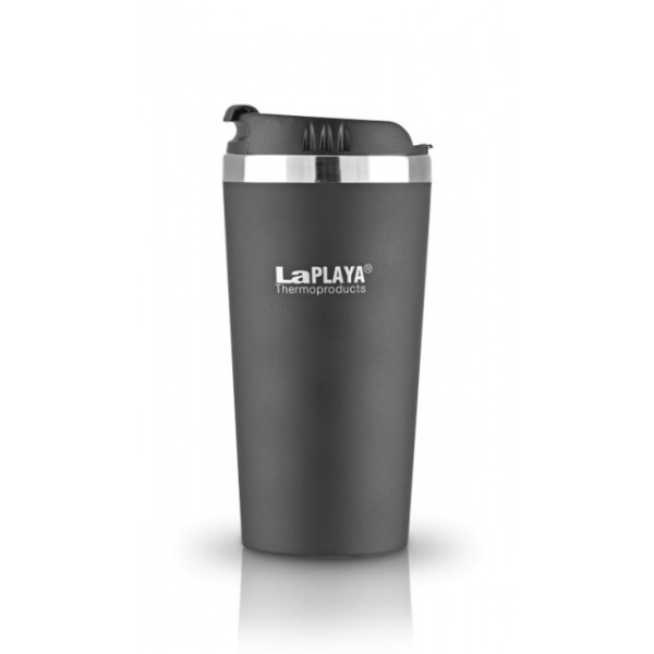 Кружка-термос LaPlaya Mercury Mug, цвет: черный, 0,4 л560016 Кружка-термос LaPlaya Mercury Mug, цвет: черный, 0,4 л560016Герметичная кружка-термос LaPlaya Mercury Mug удобна для использования в быту, походе и путешествиях. Подходит для горячих и холодных напитков. Оснащена крышкой с системой быстрого открывания для легкого питья. Внешняя стенка выполнена из пластика, внутренняя из нержавеющей стали. Подходит для большинства автомобильных держателей стаканов. Высота: 18 см. Диаметр: 8 см. Сохраняет тепло: 1 ч. Сохраняет холод: 2 ч.