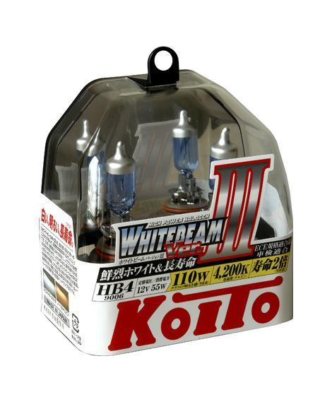 Лампа высокотемпературная Koito Whitebeam 9006 (HB4) 12V 55W (110W) -2 шт. комплект P0757WKOITO Лампа автомобильная P0757W Лампа высокотемпературная Koito Whitebeam 9006 (HB4) 12V 55W (110W) -2 шт. комплект P0757WKOITO Лампа автомобильная P0757WЯпонская компания KOITO - мировой лидер по производству автомобильных ламп и оптики. Компания основана в 1915 году и в настоящее время входит в корпорацию TOYOTA GROUP и имеет представительства и совместные предприятия по всему миру. Продукция KOITO широко применяется не только для автомобилей, но и для железнодорожных подвижных составов, авиационного и морского транспорта. Компания KOITO выпускает все разновидности лампочек, начиная от ламп головного света и заканчивая подсветкой салона и приборов, для абсолютно всех моделей японских автомобилей и мотоциклов. Компания KOITO выпускает все разновидности ламп и предохранителей для всех моделей японских автомобилей, а также широкий ассортимент для европейских и американских автомобилей. В ассортименте KOITO есть как лампы стандартной комплектации, так и лампы особых серий, таких как VWHITE и WHITEBEAM. Лампы особых серий VWHITE и WHITEBEAM обеспечивают удвоенную яркость при стандартной мощности. Эти лампы соответствуют всем нормам и...