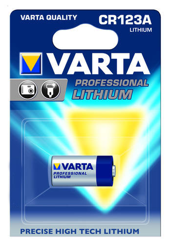 Батарейка Varta Professional Lithium, тип CR123A, 3В, 1 шт38724 Батарейка Varta Professional Lithium, тип CR123A, 3В, 1 шт38724Мощная литиевая батарейка Varta Professional Lithium предназначена для цифровых, фото и аналоговых камер с более высокой производительностью для создание большого количества фотографий.