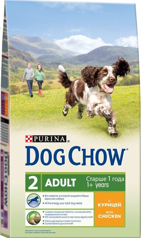 Корм сухой Dog Chow для взрослых собак, с курицей, 14 кг0120710 Корм сухой Dog Chow для взрослых собак, с курицей, 14 кг0120710Корм сухой Dog Chow - полнорационный корм для взрослых собак с курицей. Рецептура кормов Dog Chow составлена таким образом, чтобы ваша взрослая собака получала необходимое количество питательных веществ, для удовлетворения своих энергетических потребностей. Содержит натуральный пребиотик, улучшающий работу пищеварительной системы. В состав корма входит цикорий - источник натурального пребиотика, который способствует росту численности полезных кишечных бактерий и нормализации деятельности пищеварительной системы. Гранулы двух видов для гигиены полости рта. Специальная форма и текстура гранул способствует легкому пережевыванию и поддержанию здоровья полости рта. Наши диетологи и заводчики тщательно протестировали это сочетание гранул для гарантии того, что они подходят и нравятся взрослым собакам различных пород. Добавление витаминов группы В способствует равномерному высвобождению энергии из белков и жиров пищи, что позволяет собаке сохранять выносливость более продолжительное время и дольше оставаться активной. Оптимальное содержание белка, чтобы обеспечить продолжающееся формирование крепкой мускулатуры у вашей активной взрослой собаки. Незаменимые минеральные элементы и витамины для сохранения прочности зубов и костей. Состав: злаки, мясо и продукты переработки мяса (8%), продукты переработки сырья растительного происхождения, масла и жиры, экстракт растительного белка, овощи (сухой корень цикория), минеральные вещества, витамины, антиоксиданты. Добавленные вещества (на 1 кг): витамин А 22600 МЕ, витамин D3 1300 МЕ, витамин Е 105 МЕ, железо 87,2 мг, йод 2,2 мг, медь 9,7 мг, марганец 6,6 мг, цинк 157,2 мг, селен 0,21 мг. Гарантируемые показатели: белок 25%, жир 12%, сырая зола 8%, сырая клетчатка 3%.Вес: 14 кг.Товар сертифицирован.