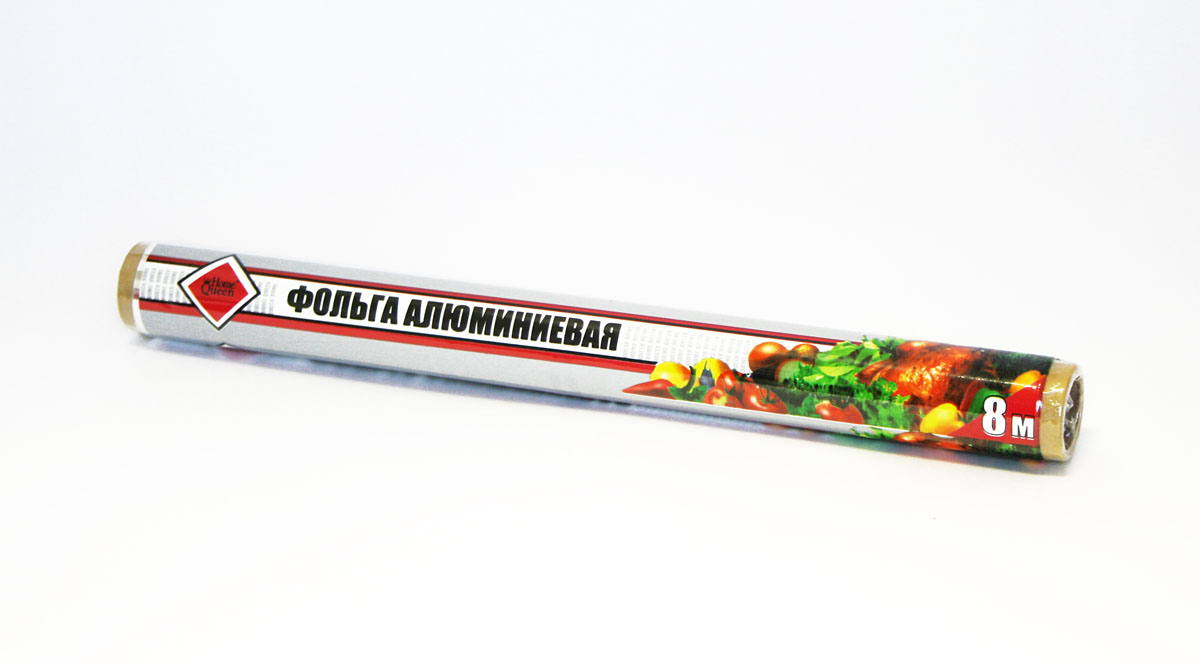 Фольга алюминиевая Home Queen, 8 м. 5086050860 Фольга алюминиевая Home Queen, 8 м. 5086050860Фольга алюминиевая Home Queen применяется для хранения, запекания и транспортировки продуктов. Позволяет приготовить мясо, курицу, овощи с сохранением вкуса и аромата, без масла и жира, усиливает аромат приправ. Пища готовиться в собственном соку. Предохраняет от запахов кухню, защитит духовку от загрязнений. Длина: 8 м. Ширина: 30 см.