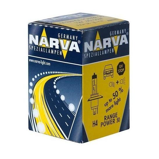 Лампа автомобильная Narva RP50 H4 12V-60/55W (P43t) (1шт) 4886148861 (бл.1) Лампа автомобильная Narva RP50 H4 12V-60/55W (P43t) (1шт) 4886148861 (бл.1)Лампы головного света, противотуманные лампы и фары-прожекторы для легковых автомобилей, грузовиков и автобусов; освещают дорогу на 50% лучше, чем стандартные лампы. Автолампы Range Power 50+ гарантируют безопасность, особенно в ночное время. Напряжение: 12 вольт