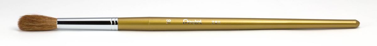 Кисть для рисования Pentel, пони, круглая, размер 16ZBS1-16 Кисть для рисования Pentel, пони, круглая, размер 16ZBS1-16Кисть для рисования Pentel изготовлена из волоса пони. В отличие от обычных лошадей, волос пони отличается мягкостью, гладкостью, шелковистостью. Волос пони толще волоса белки, поэтому кисти из пони более плотные. Основное применение: акварель, гуашь, клей и косметические средства. Длина кисти: 28 см. Материал: мех пони, пластик, металл. Ширина щетины: 1,4 см. Длина щетины: 3 см.
