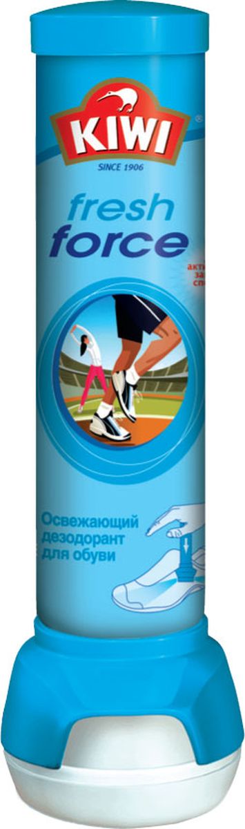 Спрей-дезодорант для обуви Kiwi Fresh Force, освежающий, 100 мл. 630217630217 Спрей-дезодорант для обуви Kiwi Fresh Force, освежающий, 100 мл. 630217630217Спрей-дезодорант Kiwi Fresh Force предназначен для решения проблемы неприятного запаха обуви. Мгновенно нейтрализует неприятные запахи. Уникальный механизм нижнего двухстороннего распыления обеспечивает максимальное удобство применения. Интенсивный аромат. Подходит для спортивной обуви.