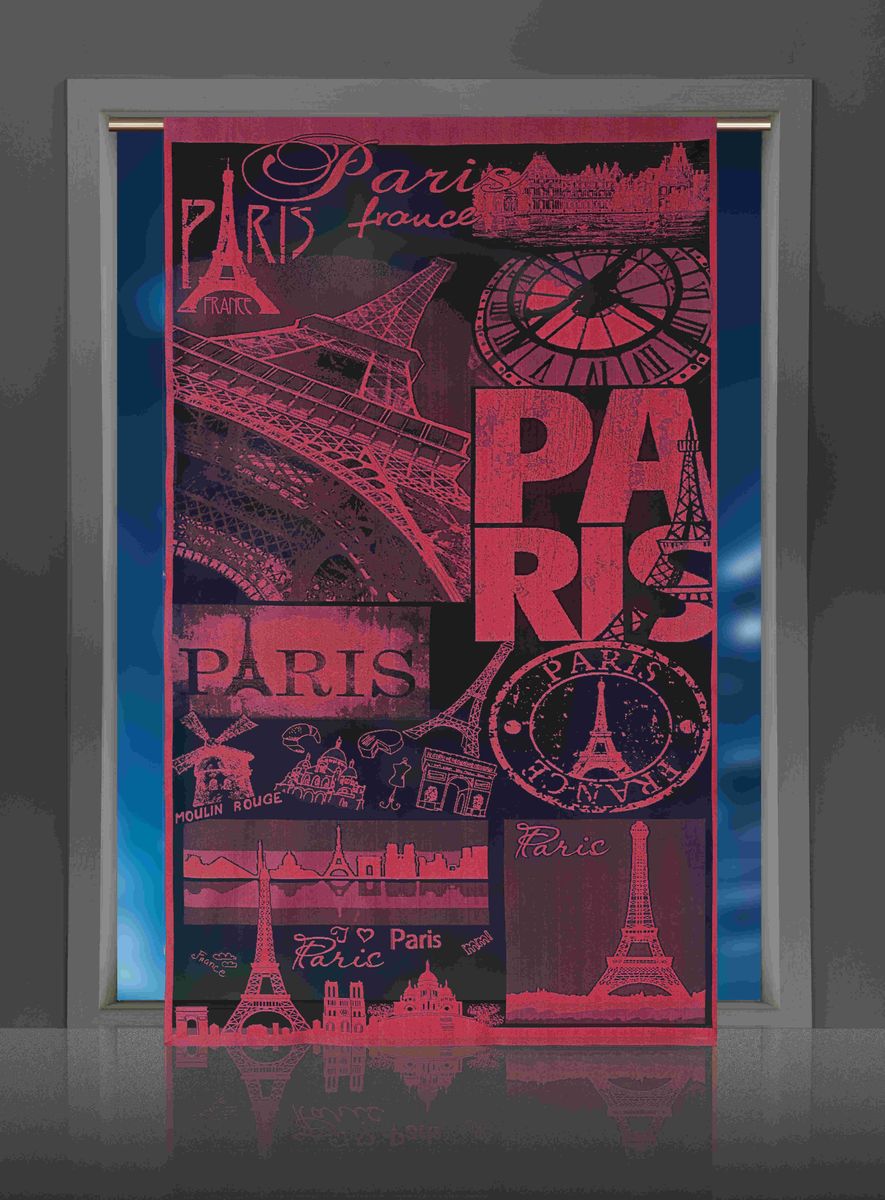 Гардина-панно Wisan Paris, цвет: бордовый, высота 240 смE113 Гардина-панно Wisan Paris, цвет: бордовый, высота 240 смE113Воздушная гардина-панно Wisan Paris, изготовленная из полиэстера, станет великолепным украшением любого окна. Оригинальный принт в виде достопримечательностей Парижа и приятная цветовая гамма привлекут к себе внимание и органично впишутся в интерьер комнаты. Верхняя часть гардины не оснащена креплениями.
