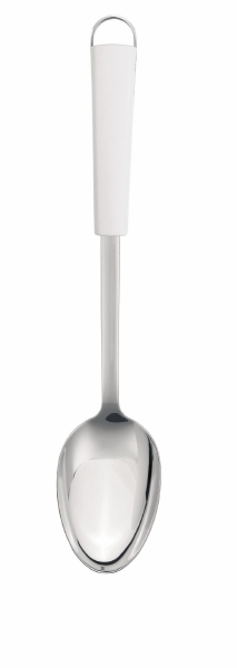 Ложка для овощей Brabantia, цвет: белый. 400421400421 Ложка для овощей Brabantia, цвет: белый. 400421400421Ложка Brabantia станет вашим незаменимым помощником на кухне. Рабочая часть ложки выполнена из стали, ручка изготовлена из пластика. Ложка предназначена для перемешивания блюд и смесей из овощей и накладывания готового блюда на тарелки. Ложка Brabantia - практичный и необходимый подарок любой хозяйке! Характеристики: Материал: пластик, сталь. Размер: 36 см х 10 см х 5 см. Цвет: белый. Артикул: 400421. Гарантия производителя: 5 лет.