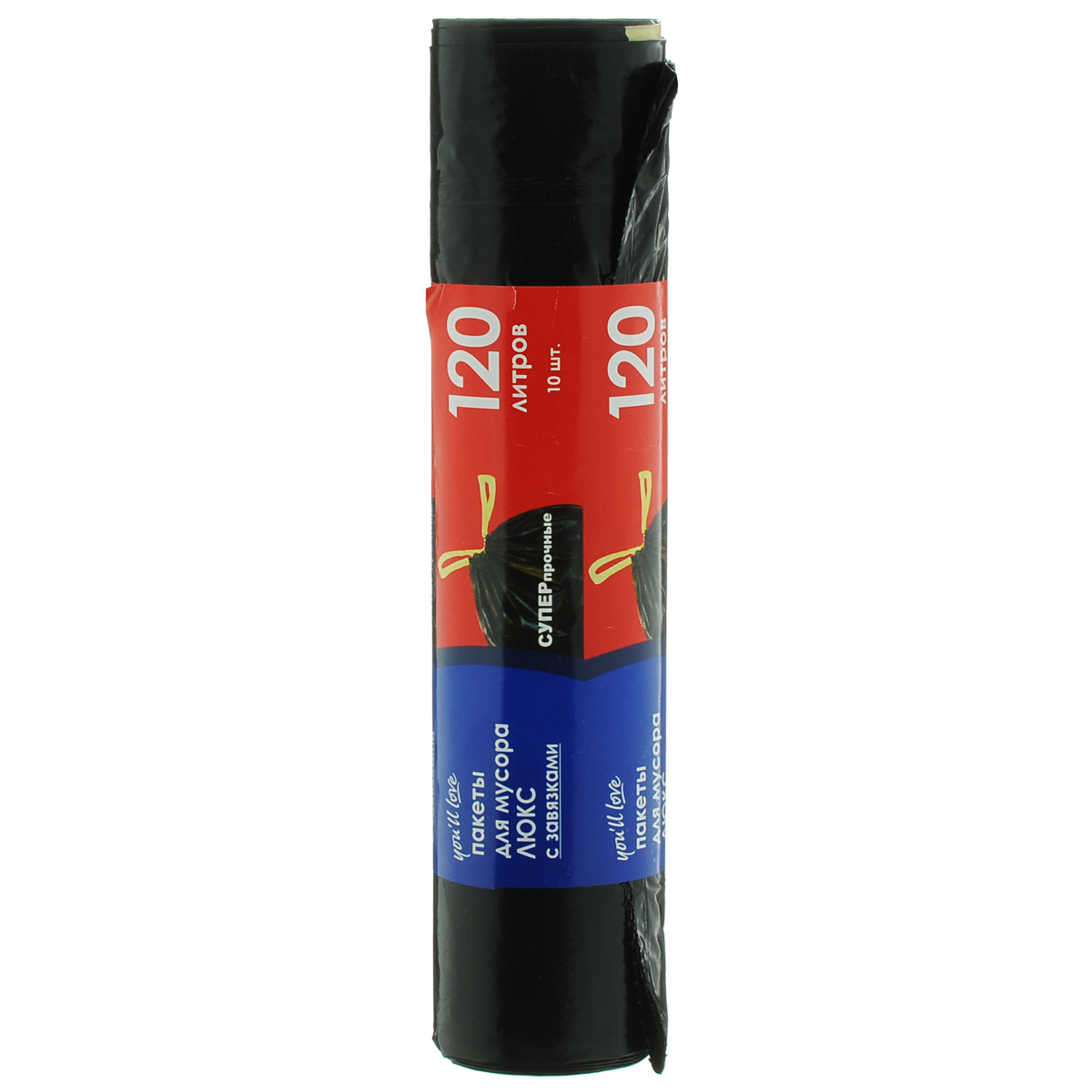 Пакеты для мусора Youll love Люкс, с завязками, 120 л, 70 х 110 см, 10 штS03301004 Пакеты для мусора Youll love Люкс, с завязками, 120 л, 70 х 110 см, 10 штS03301004Прочные пакеты для мусора Youll love Люкс, выполненные из полиэтилена, обеспечивают чистоту и гигиену в квартире. Они удобны для сбора и удаления мусора, занимают мало места, практичны в использовании. Широко применяются в быту и на производстве. Практичные завязки не дадут высыпаться содержимому и послужат в качестве ручек при выносе пакета.